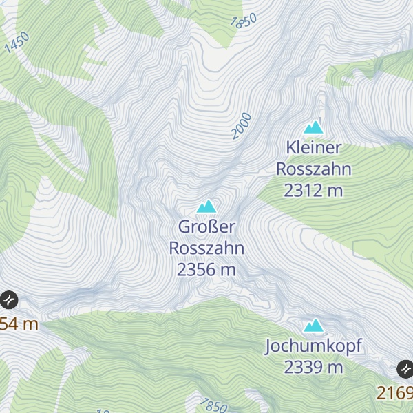 Map of Großer Rosszahn