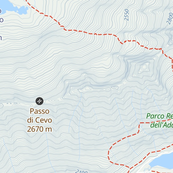 Map of Corno orientale di Cevo