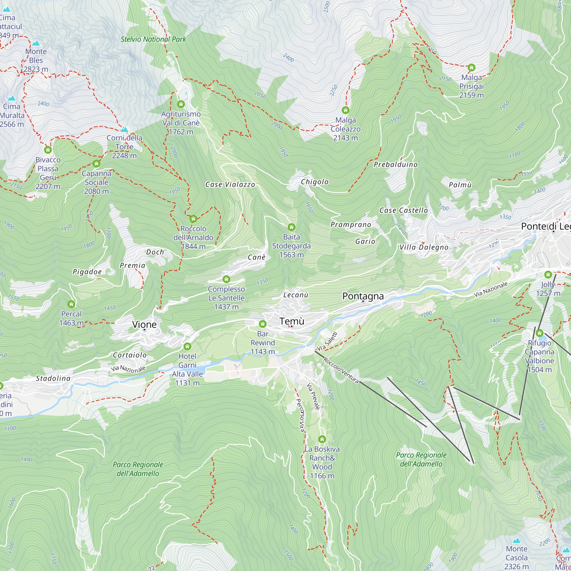 Villa Cabrini map