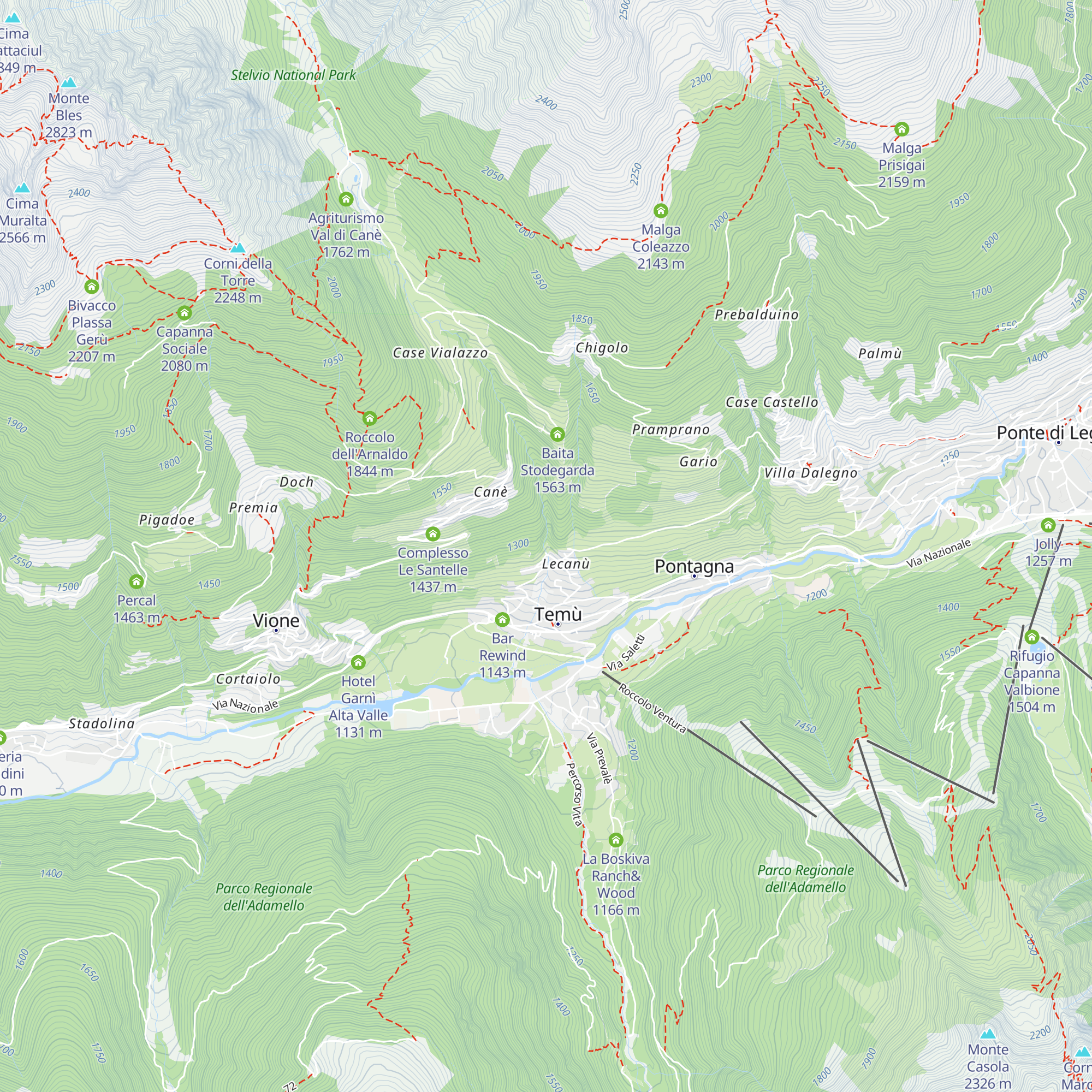 Villa Cabrini map