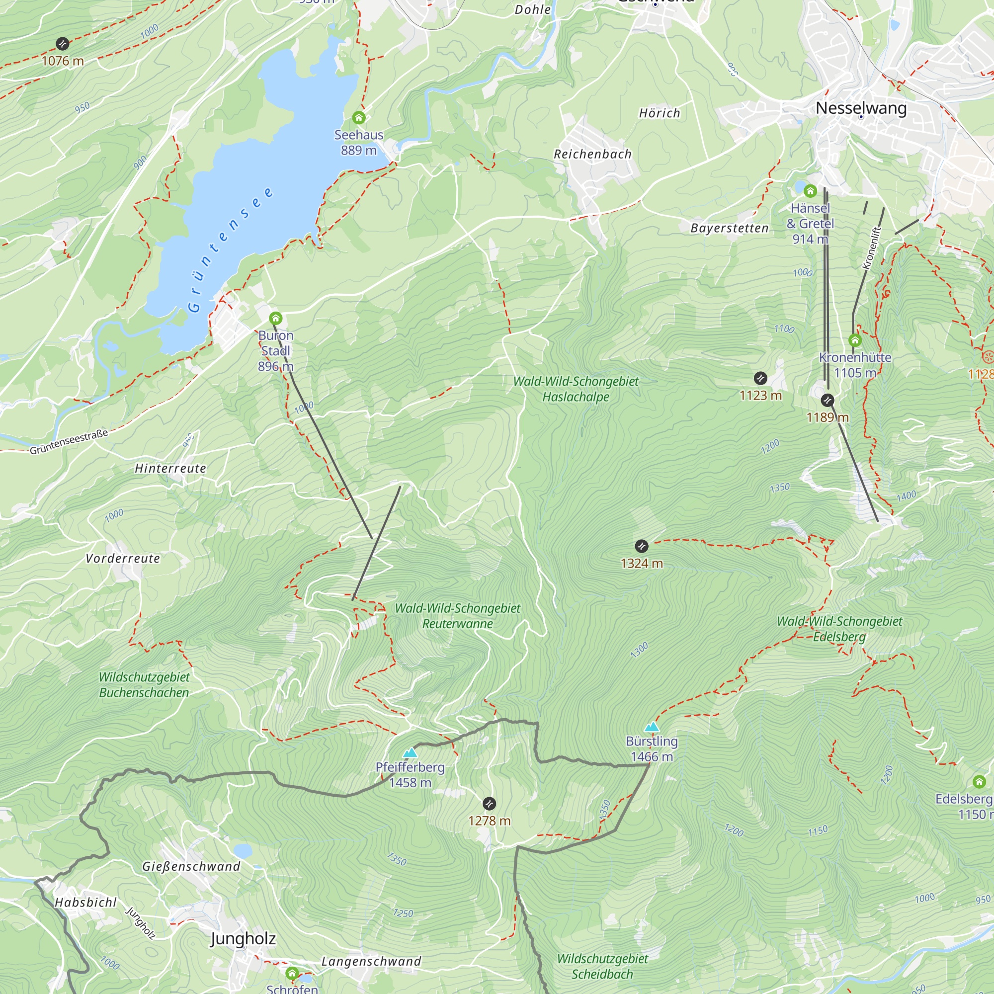 Haslacher Alpe map