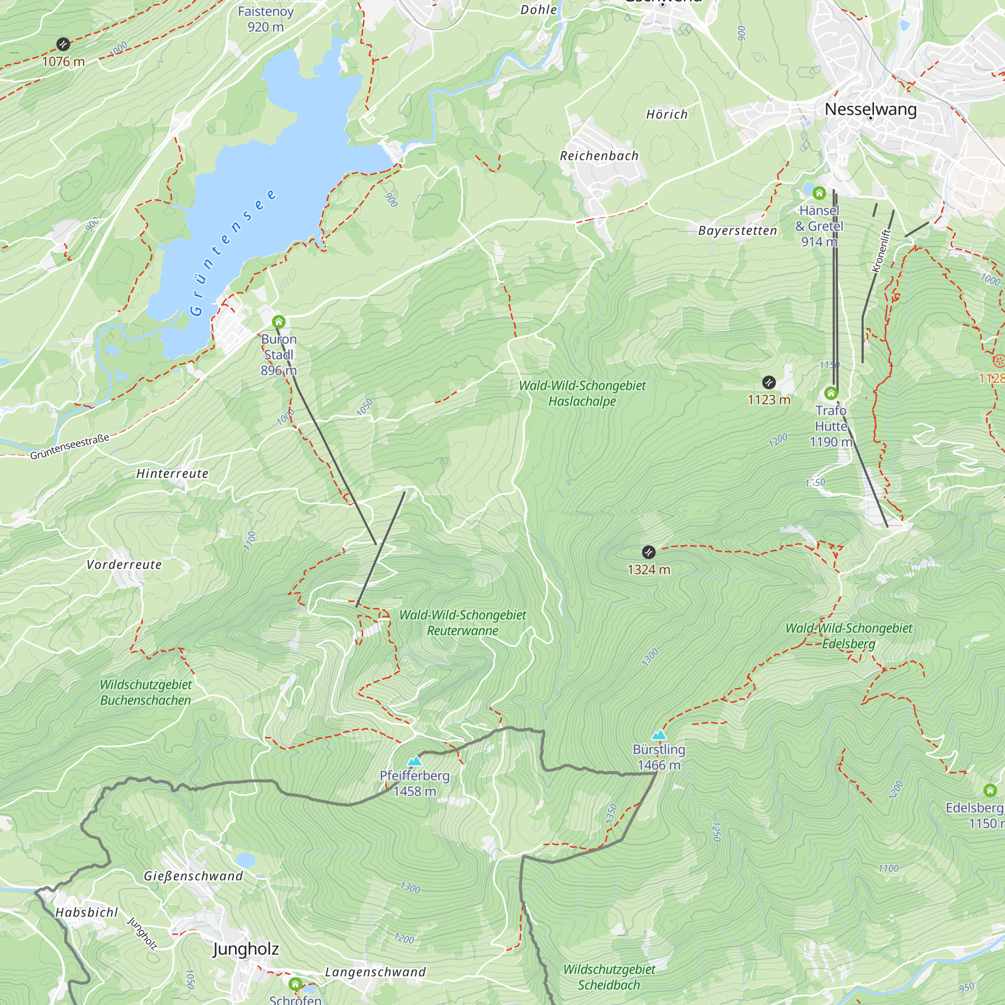 Haslacher Alpe map