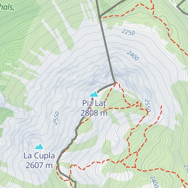 Map of Piz Lat