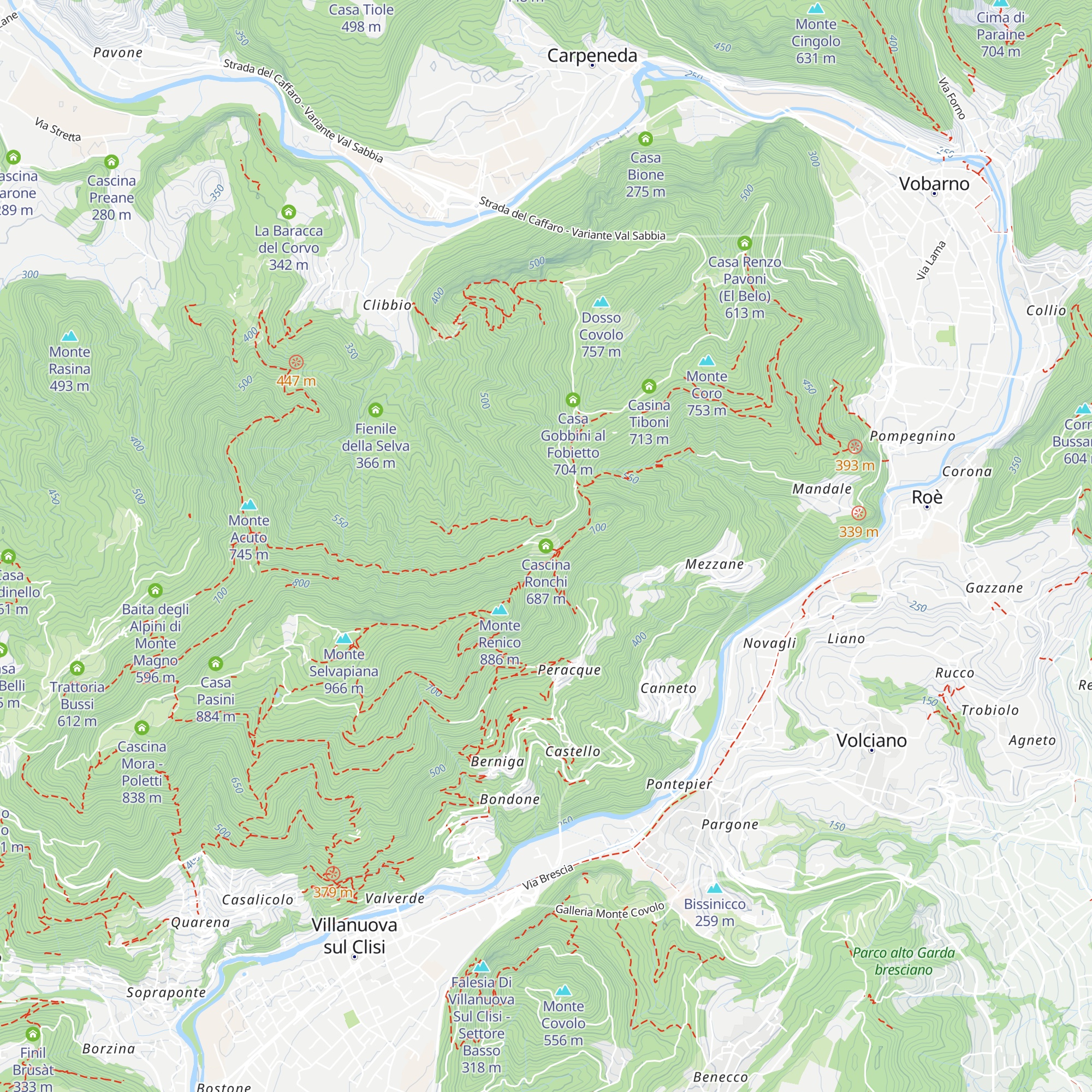 Cascina Ronchi map