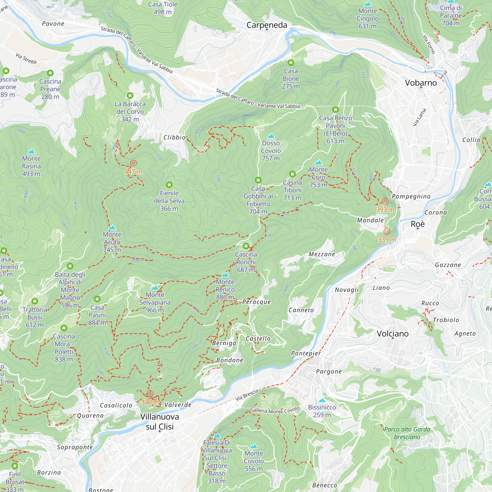 Cascina Ronchi map