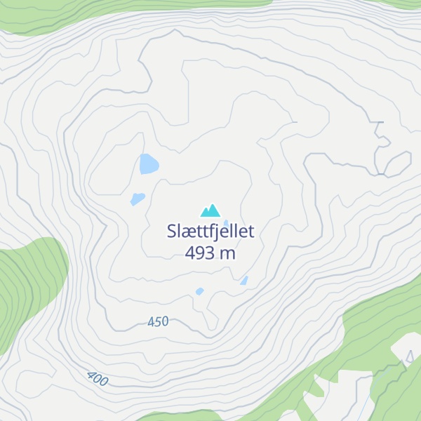 Map of Slættfjellet