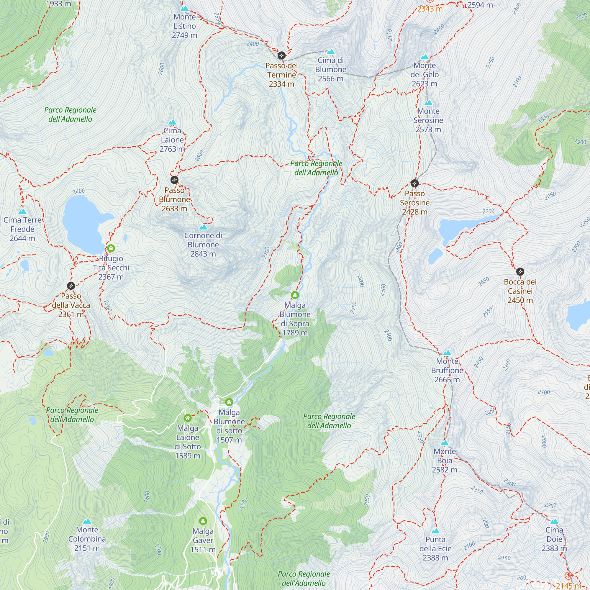 Malga Blumone di Sopra map