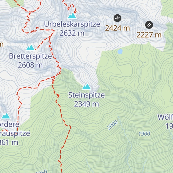 Map of Steinspitze