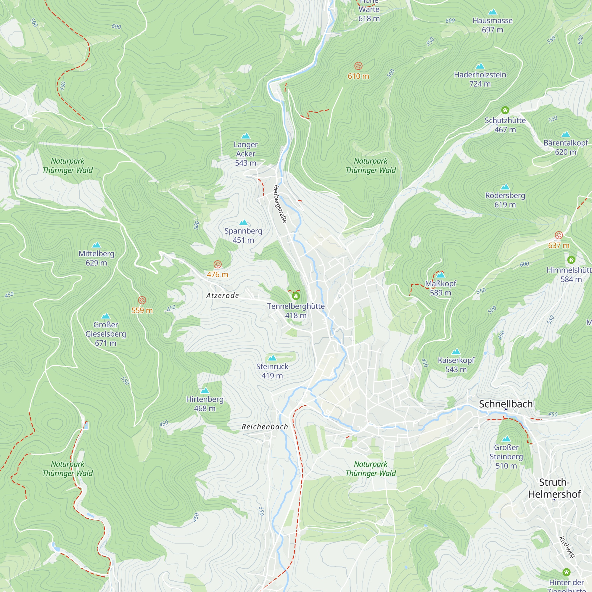 Tennelberghütte map