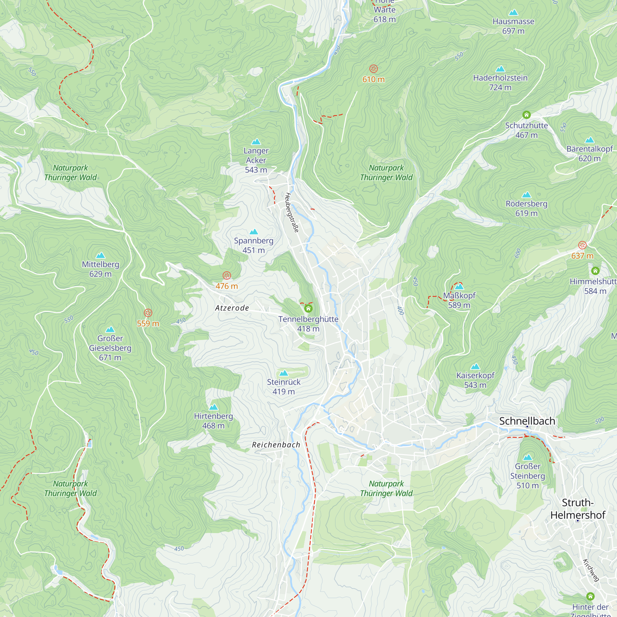 Tennelberghütte map