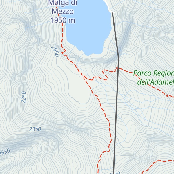 Map of Malga Lavedole