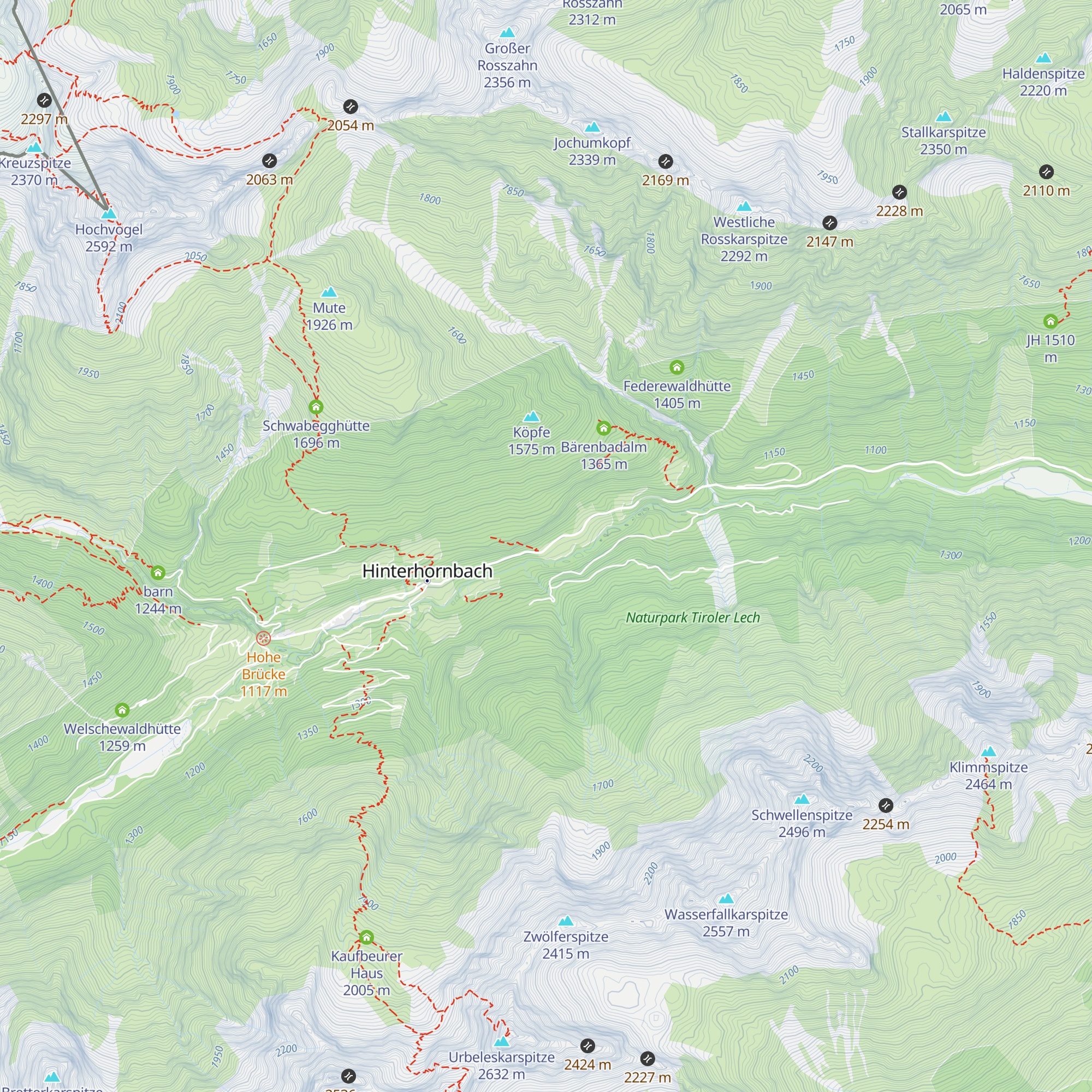 Gasthof Alpenrose map