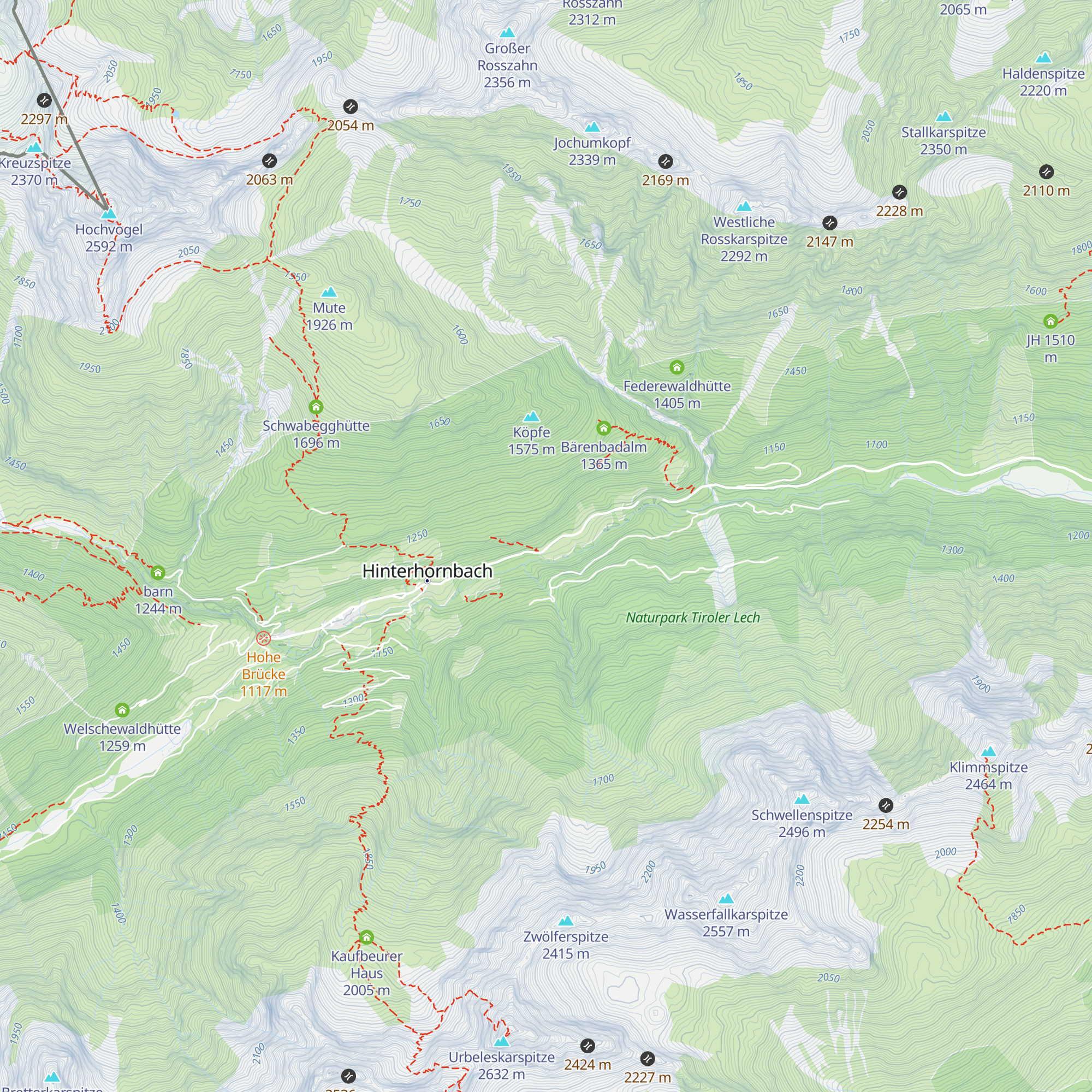 Gasthof Alpenrose map