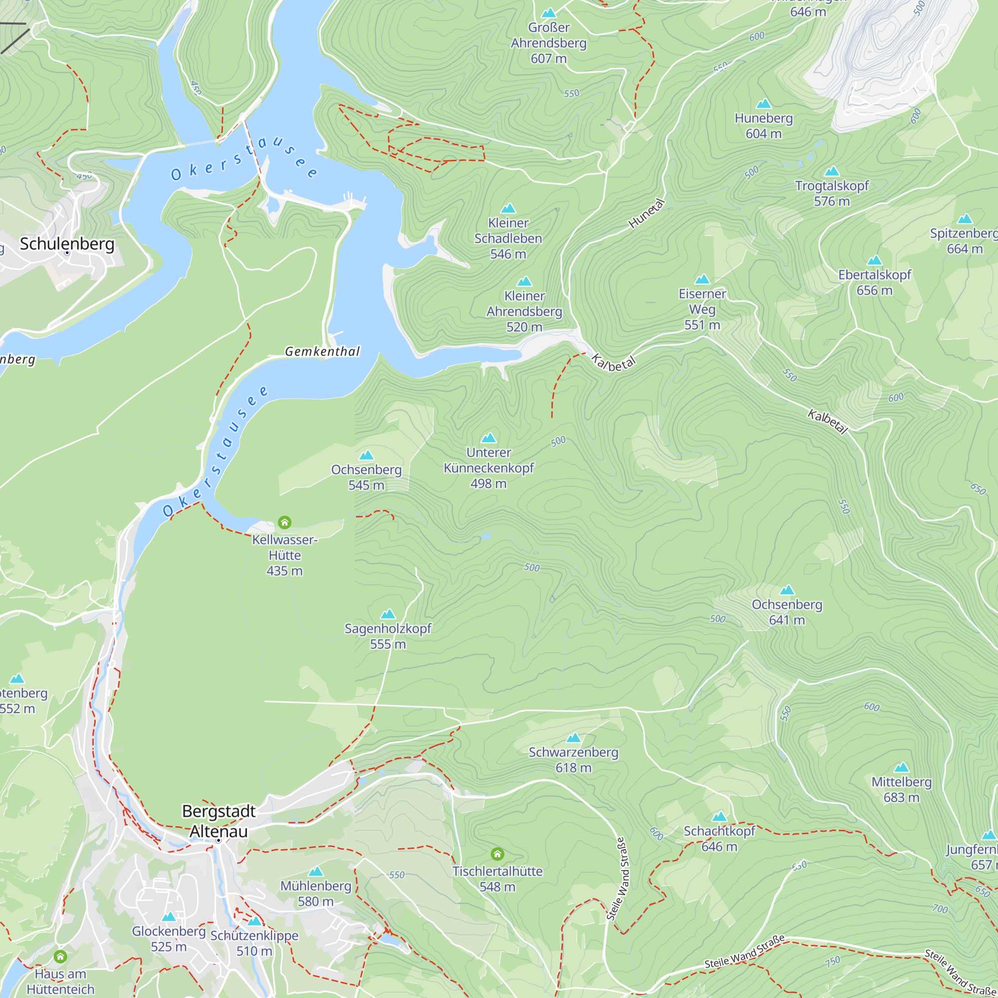 Ochsenberg-Hütte map