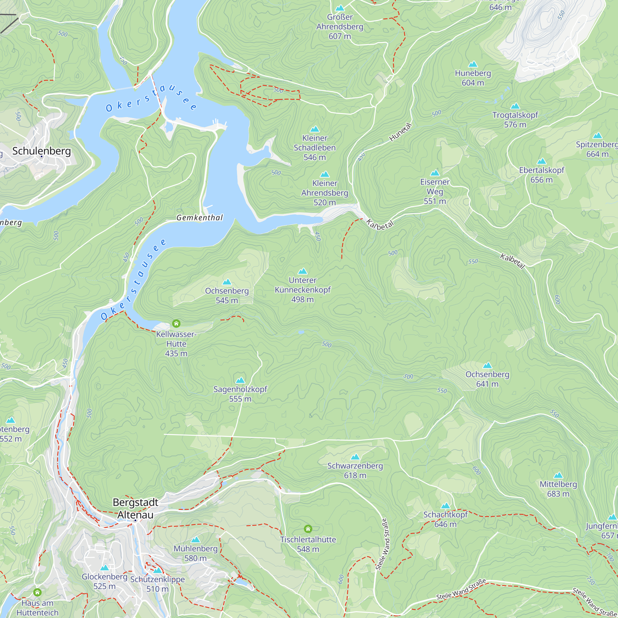 Ochsenberg-Hütte map