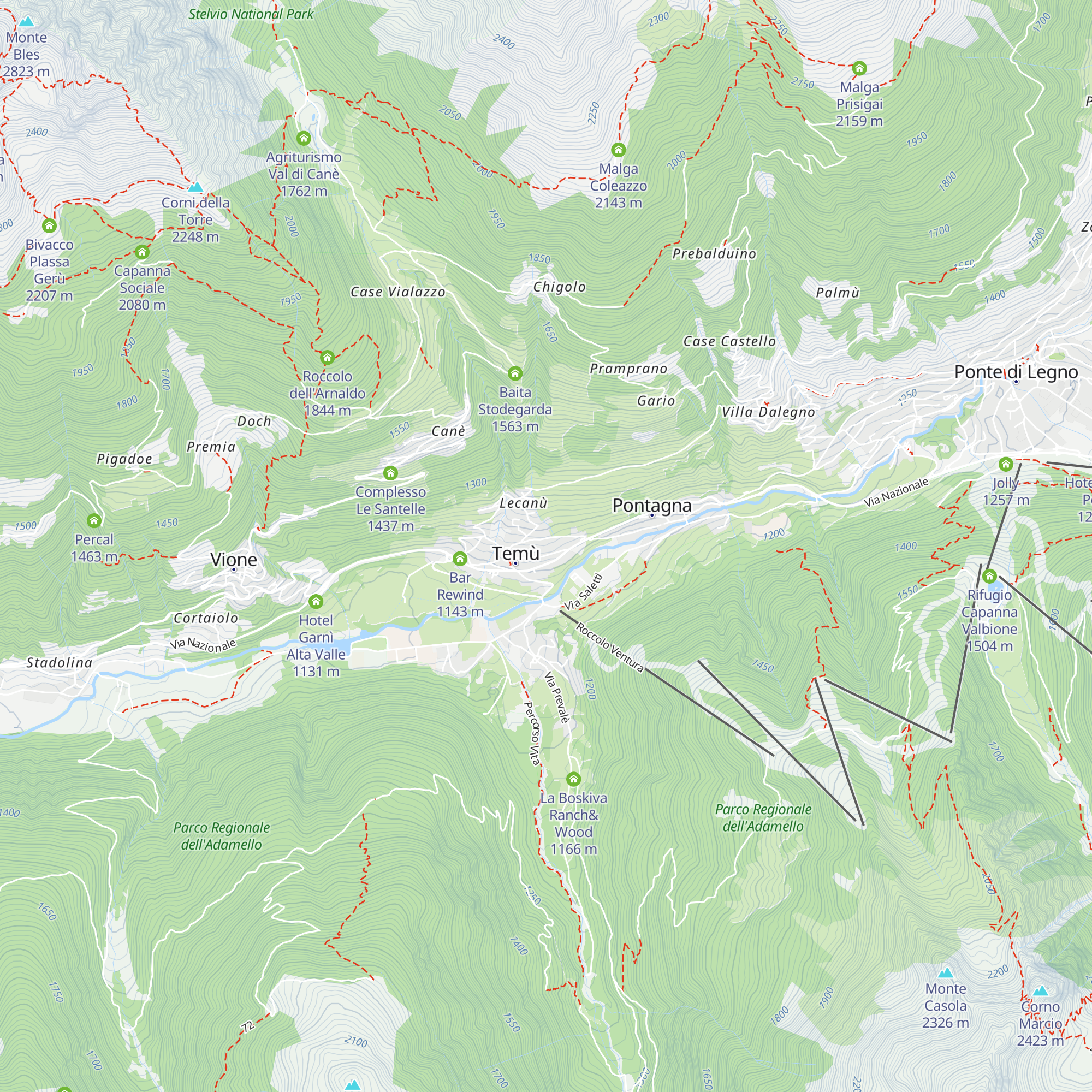 Casa per ferie "Pino silvestre" map