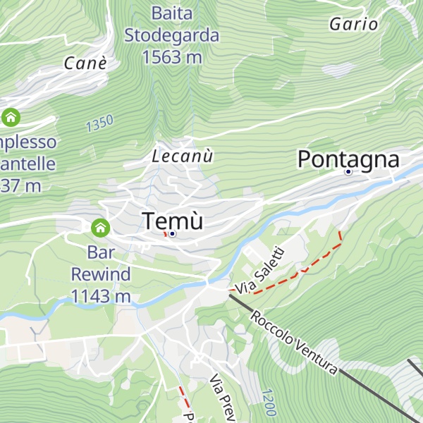 Map of Casa per ferie "Pino silvestre"