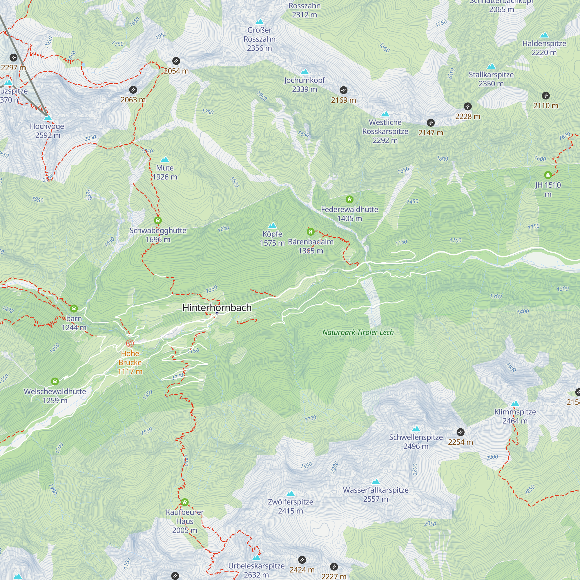 Haus Larcher map