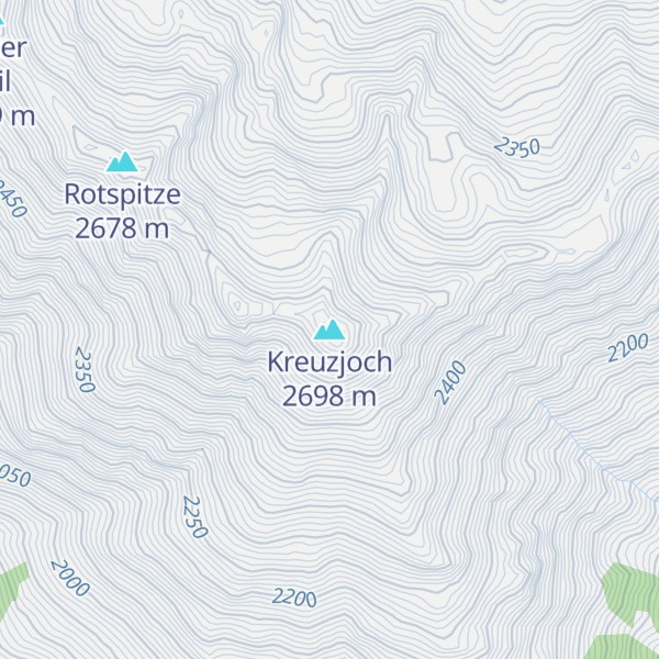 Map of Kreuzjoch