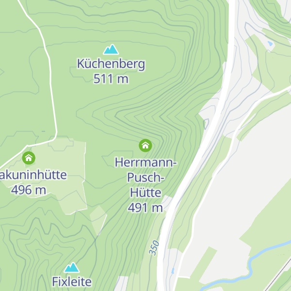 Map of Herrmann-Pusch-Hütte