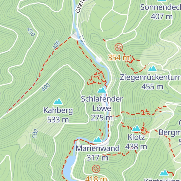 Map of Uhuklippen