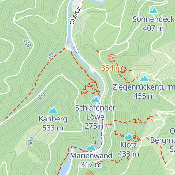 Map of Adlerklippenzacke