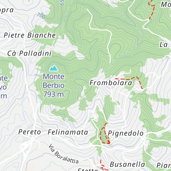 Map of Monte Tosco