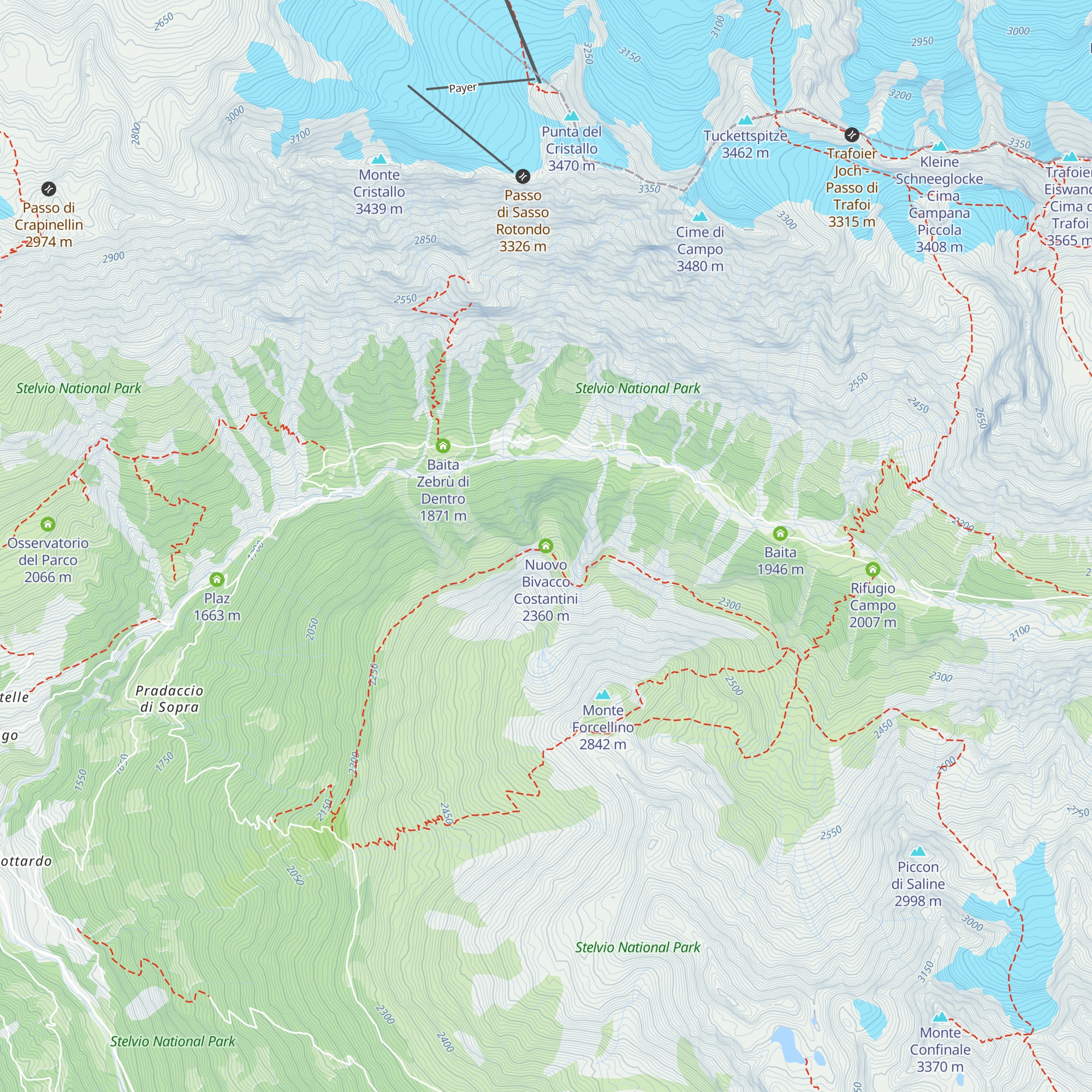 Nuovo Bivacco Costantini map