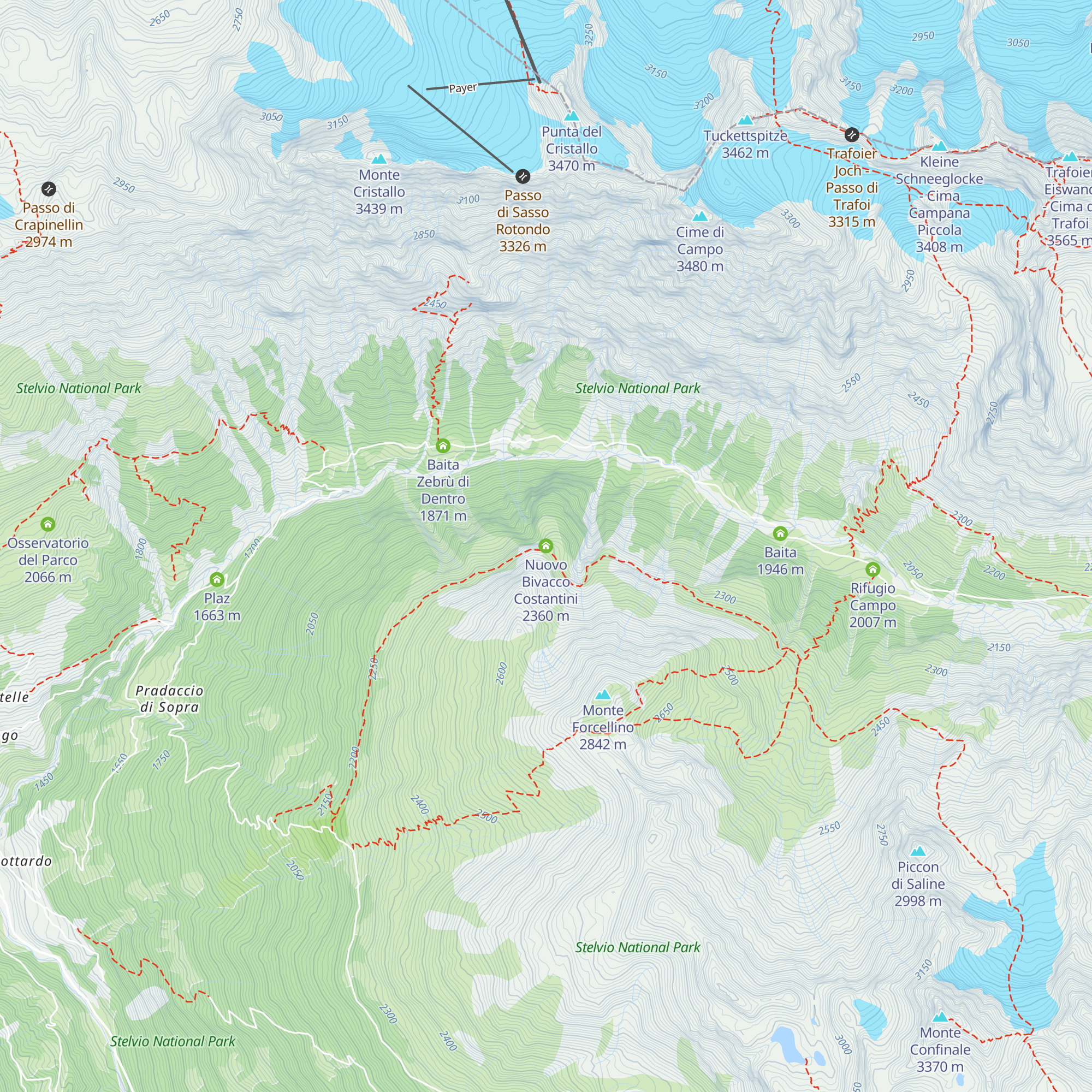 Nuovo Bivacco Costantini map