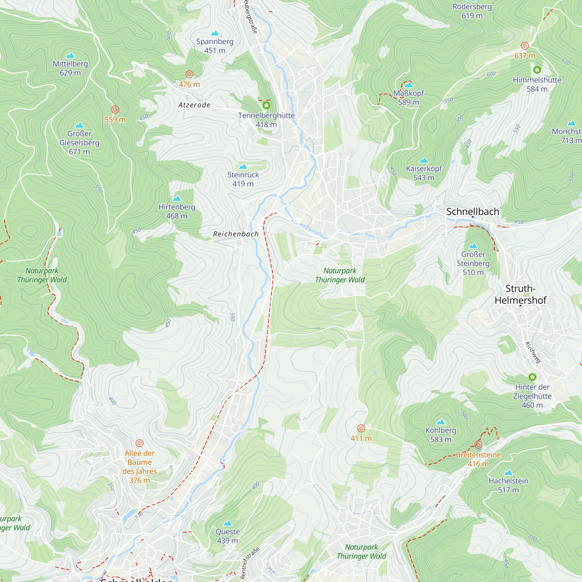 Bei der Happelshütte map