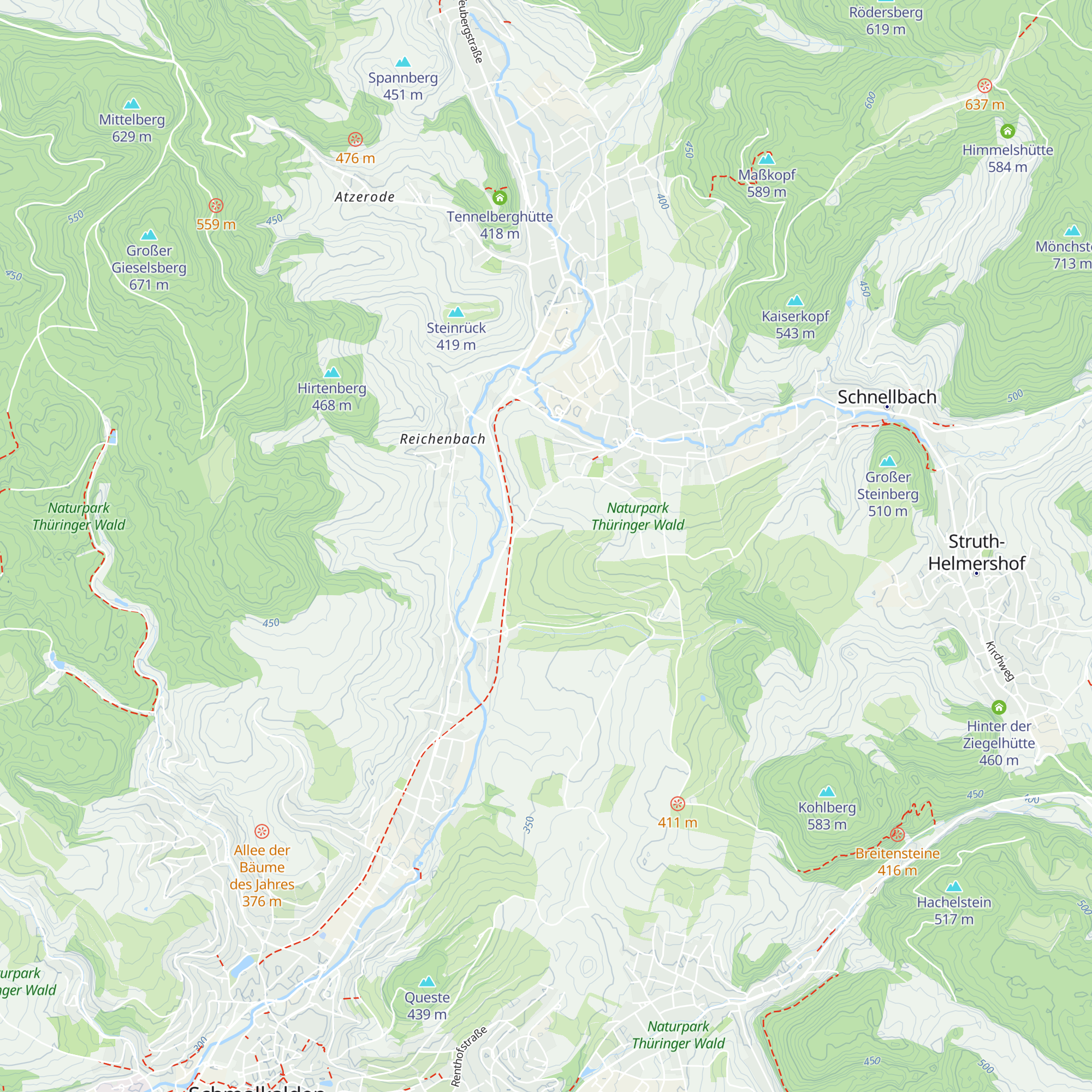 Bei der Happelshütte map