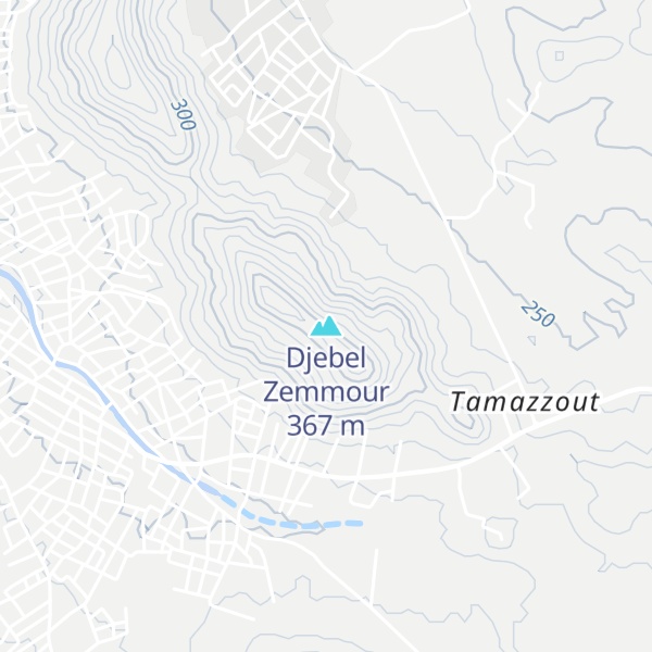 Map of Djebel Zemmour