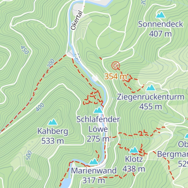 Map of Adlerklippe Mittelgipfel