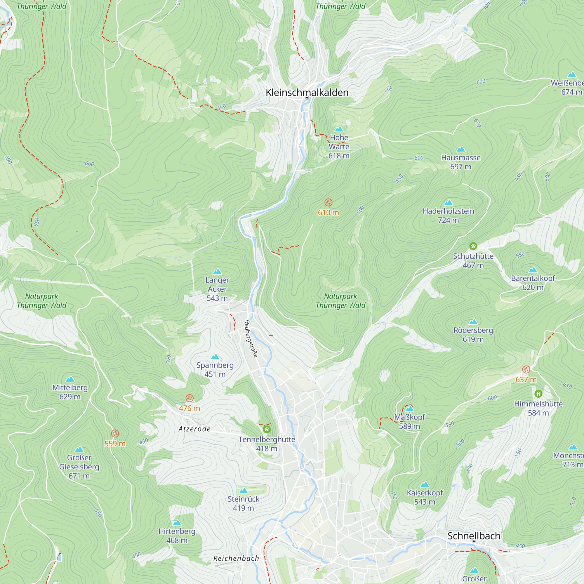 Adamshütte map
