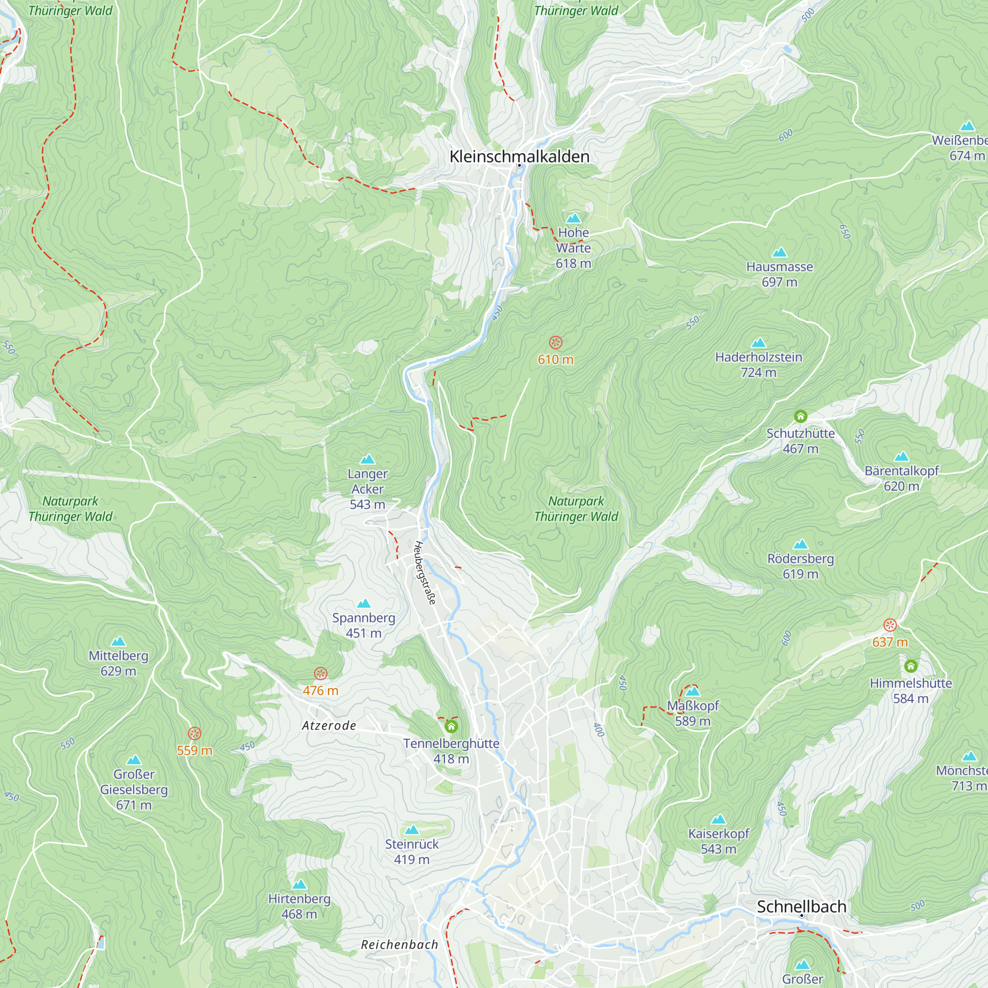 Adamshütte map