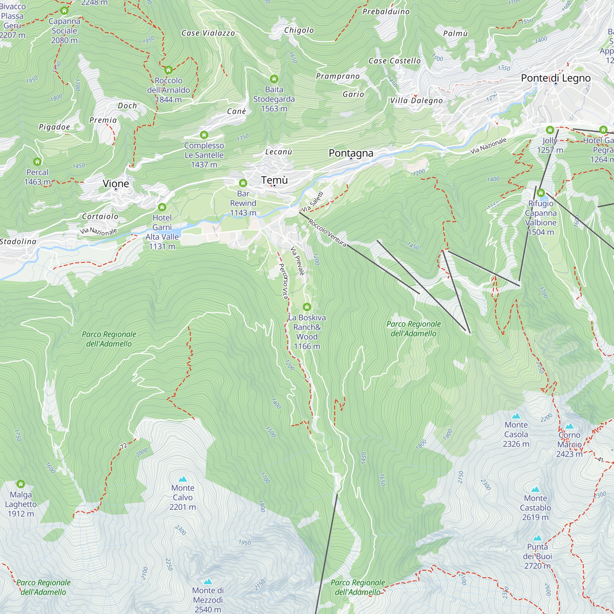 La Boskiva Ranch&Wood map