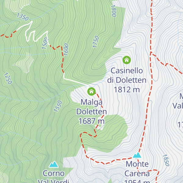 Map of Malga Doletten
