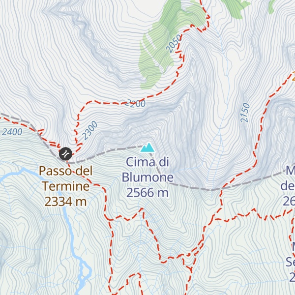 Map of Cima di Blumone