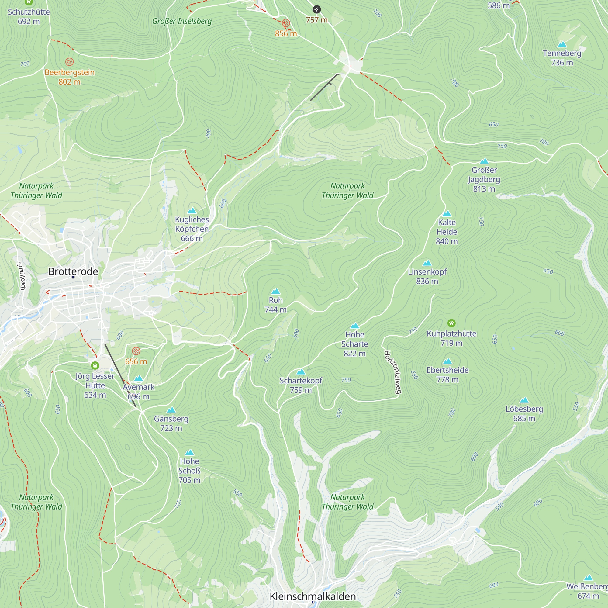 Reitbahnhütte map