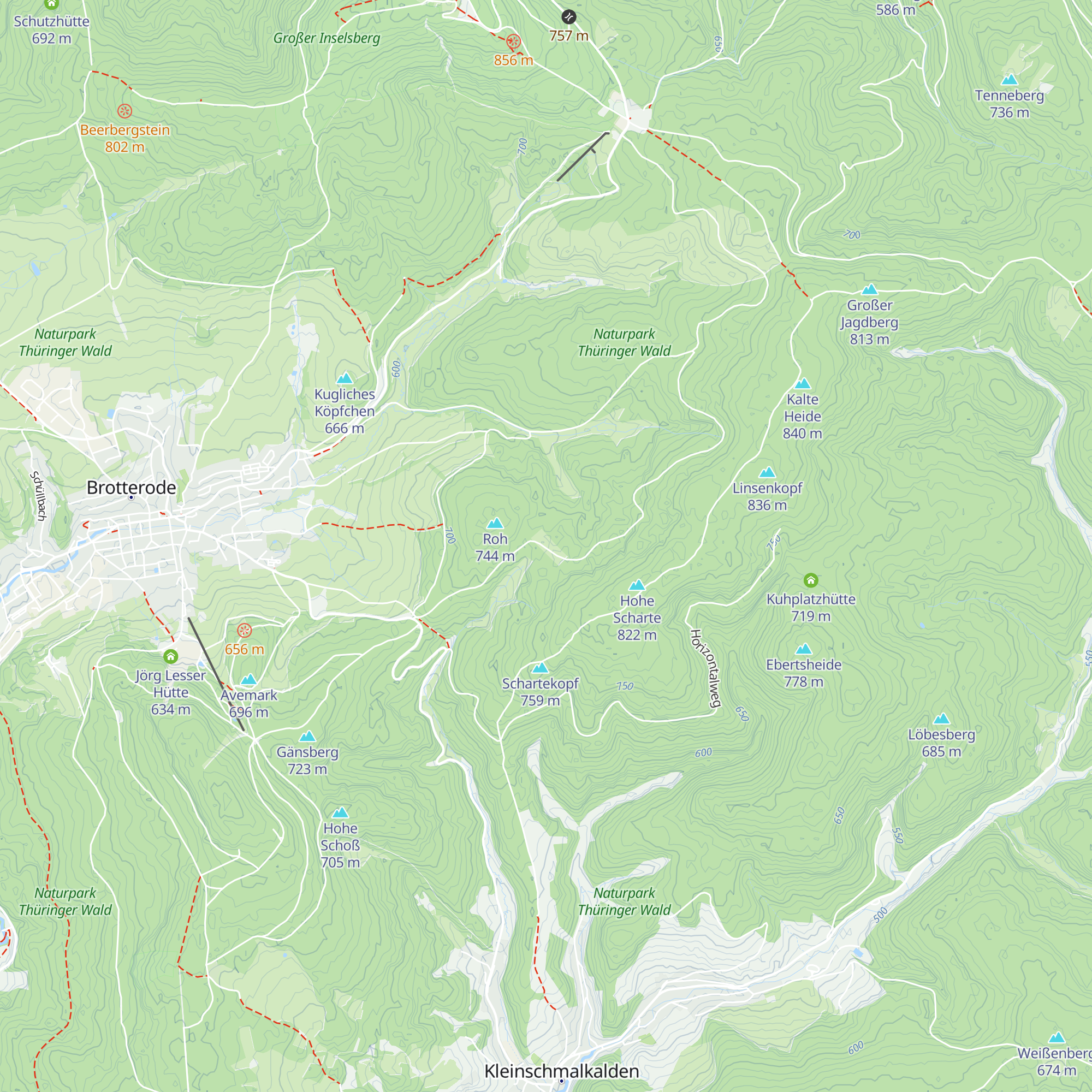 Reitbahnhütte map