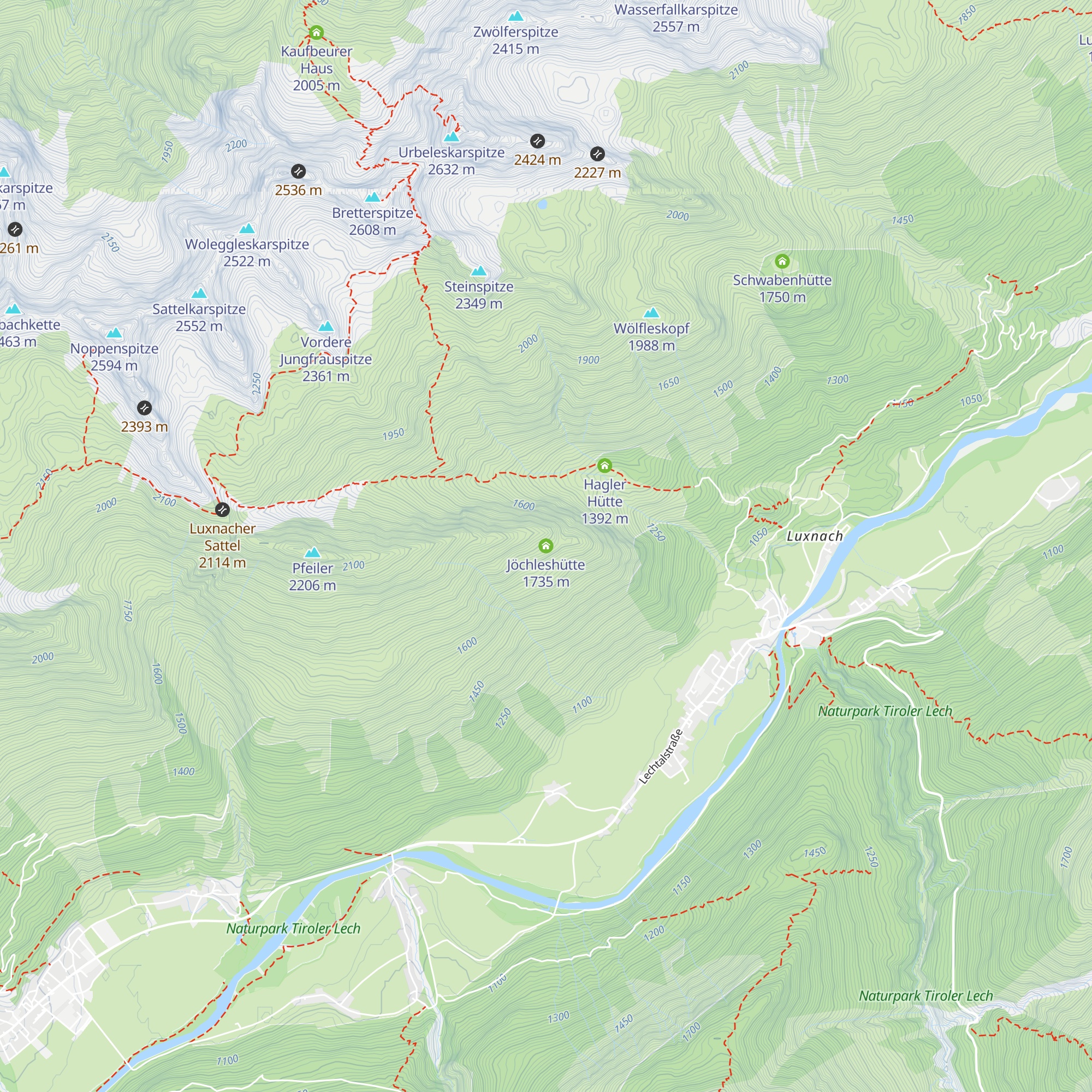 Jöchleshütte map