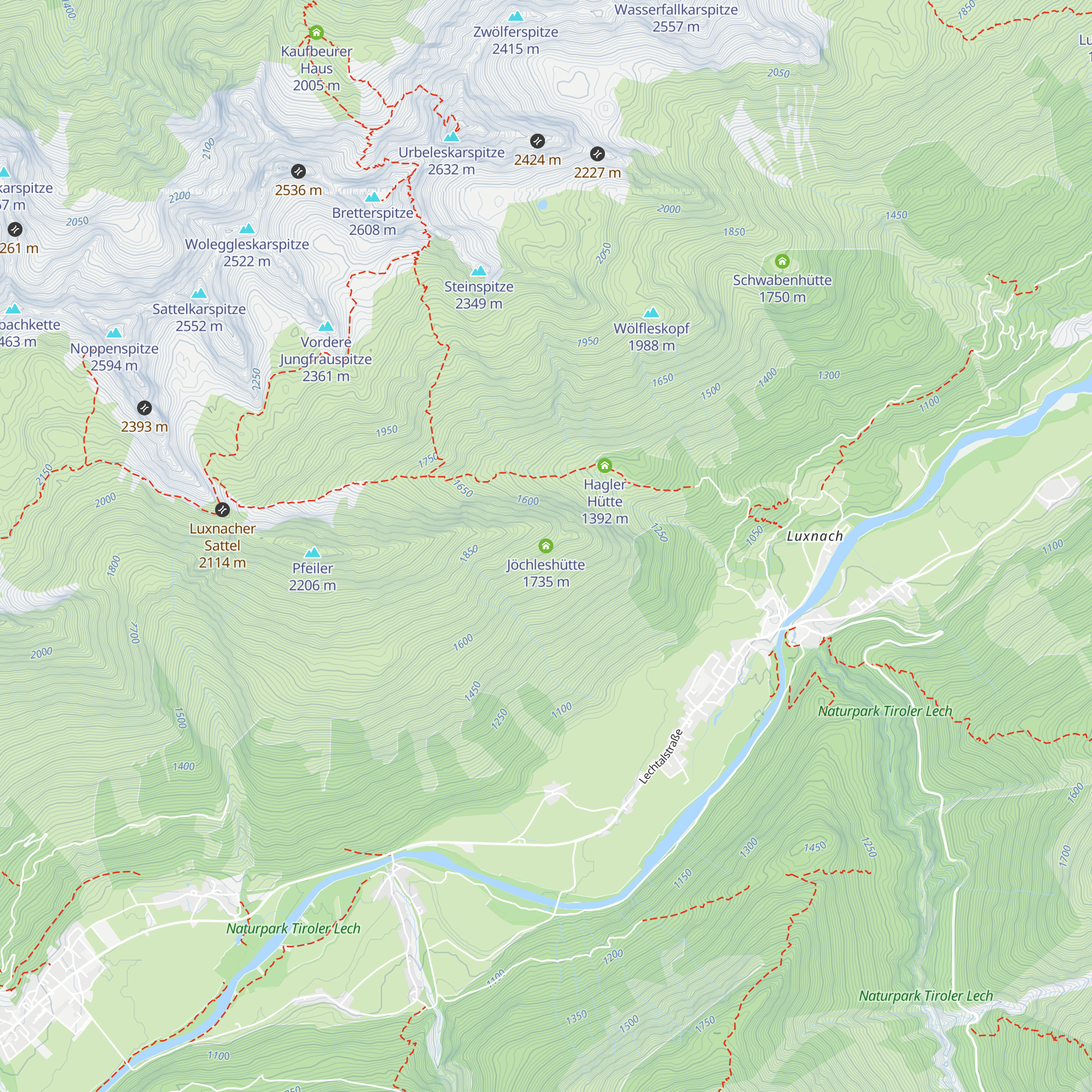 Jöchleshütte map