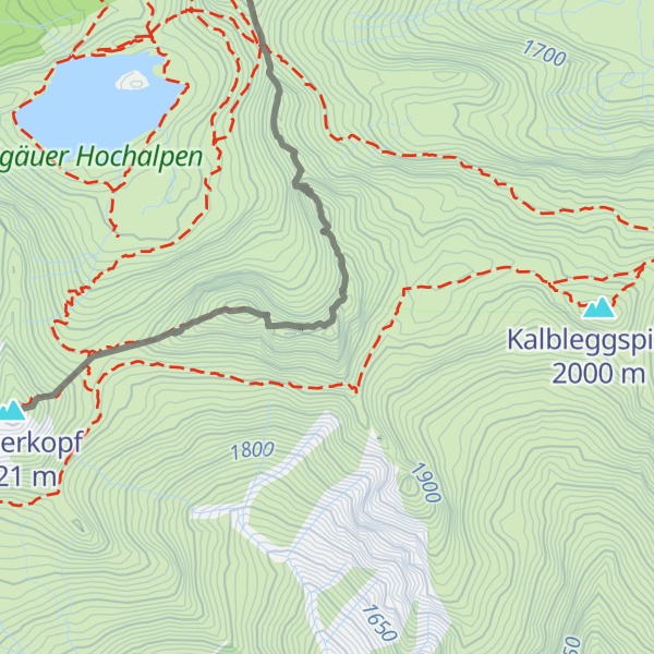 Map of Kälbelespitze