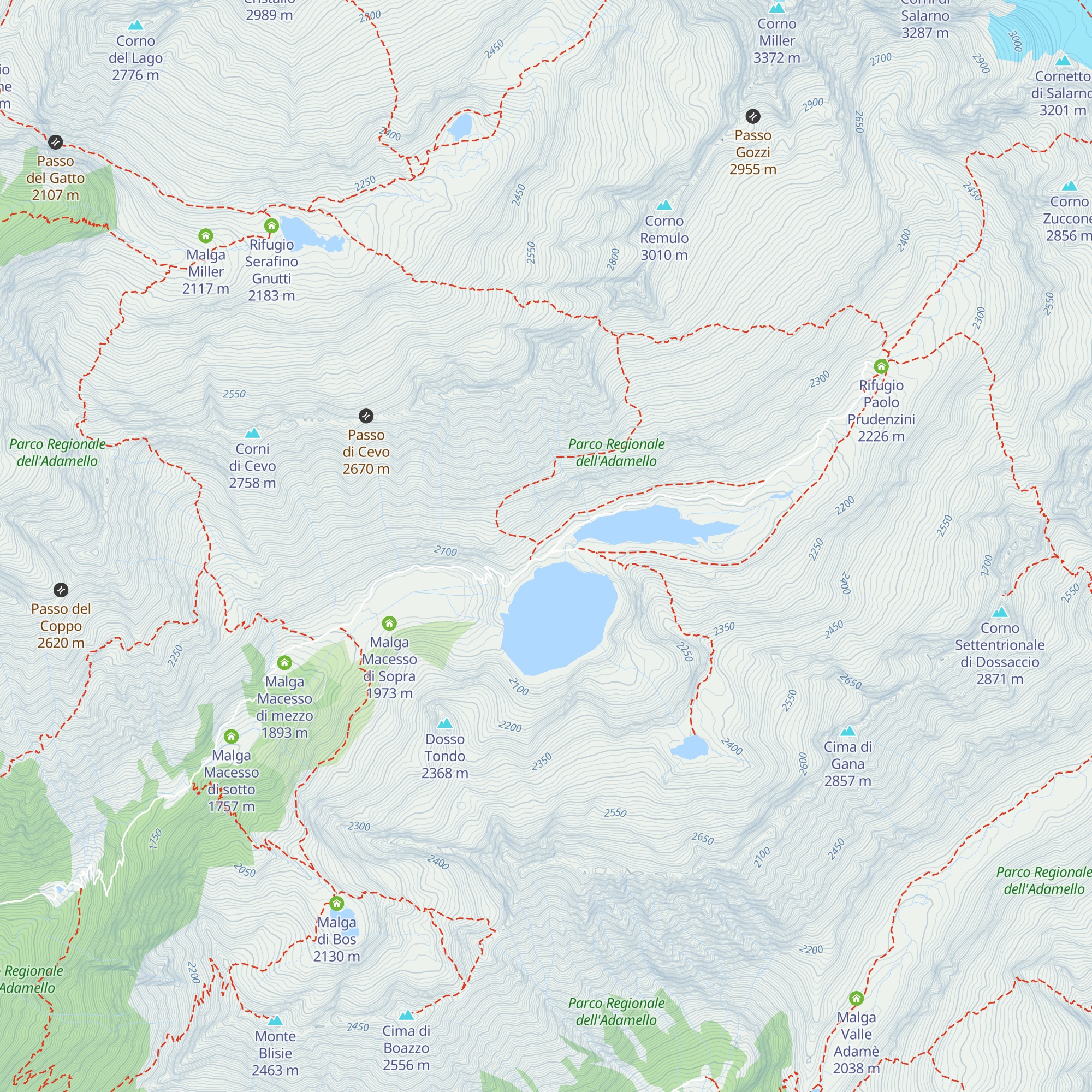 Malga Salarno map