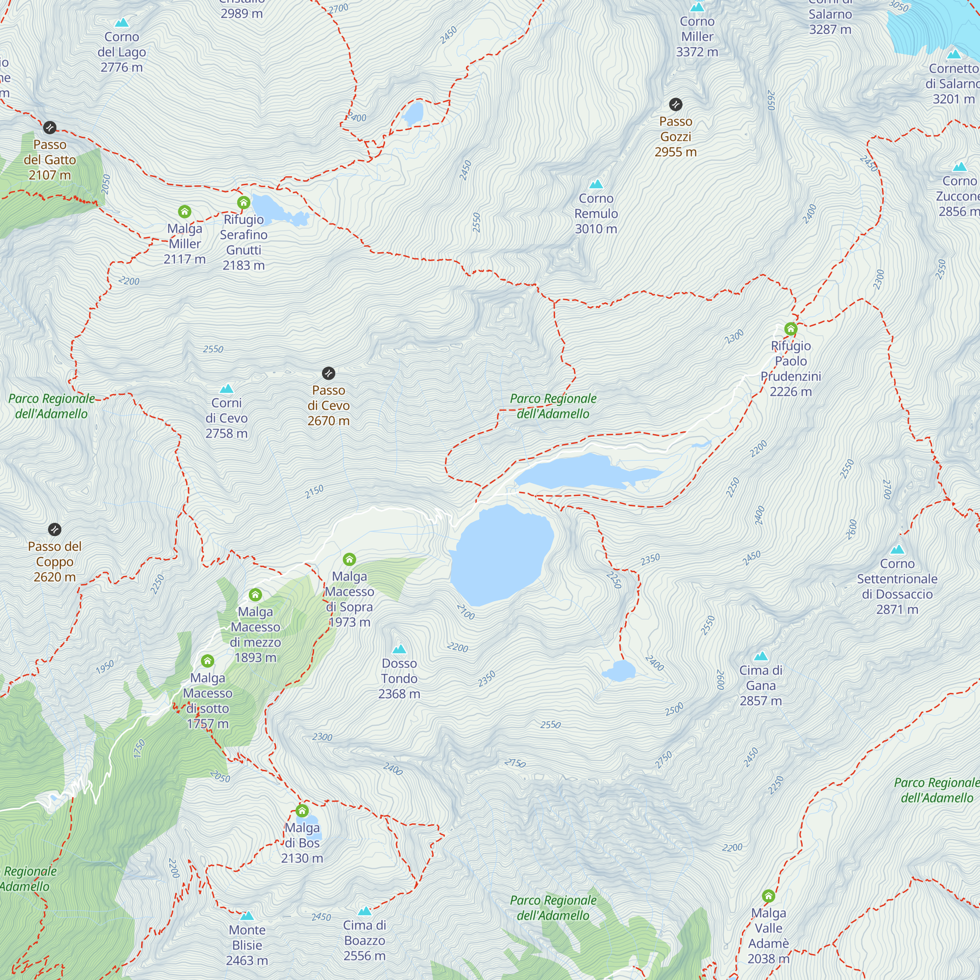 Malga Salarno map