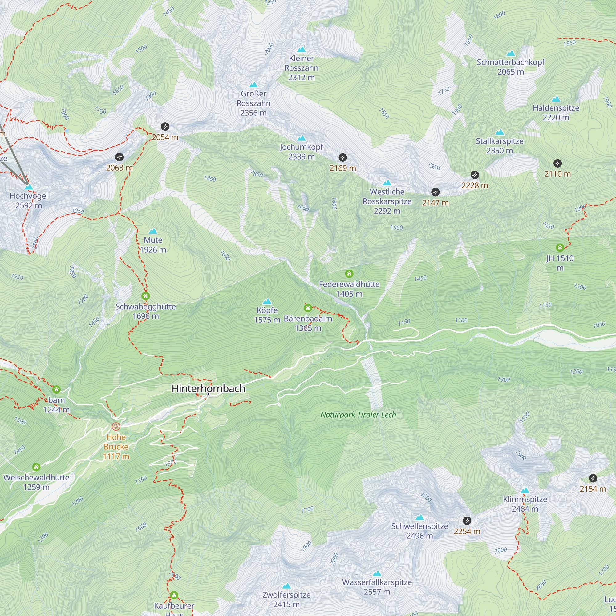 Bärenbadalm map