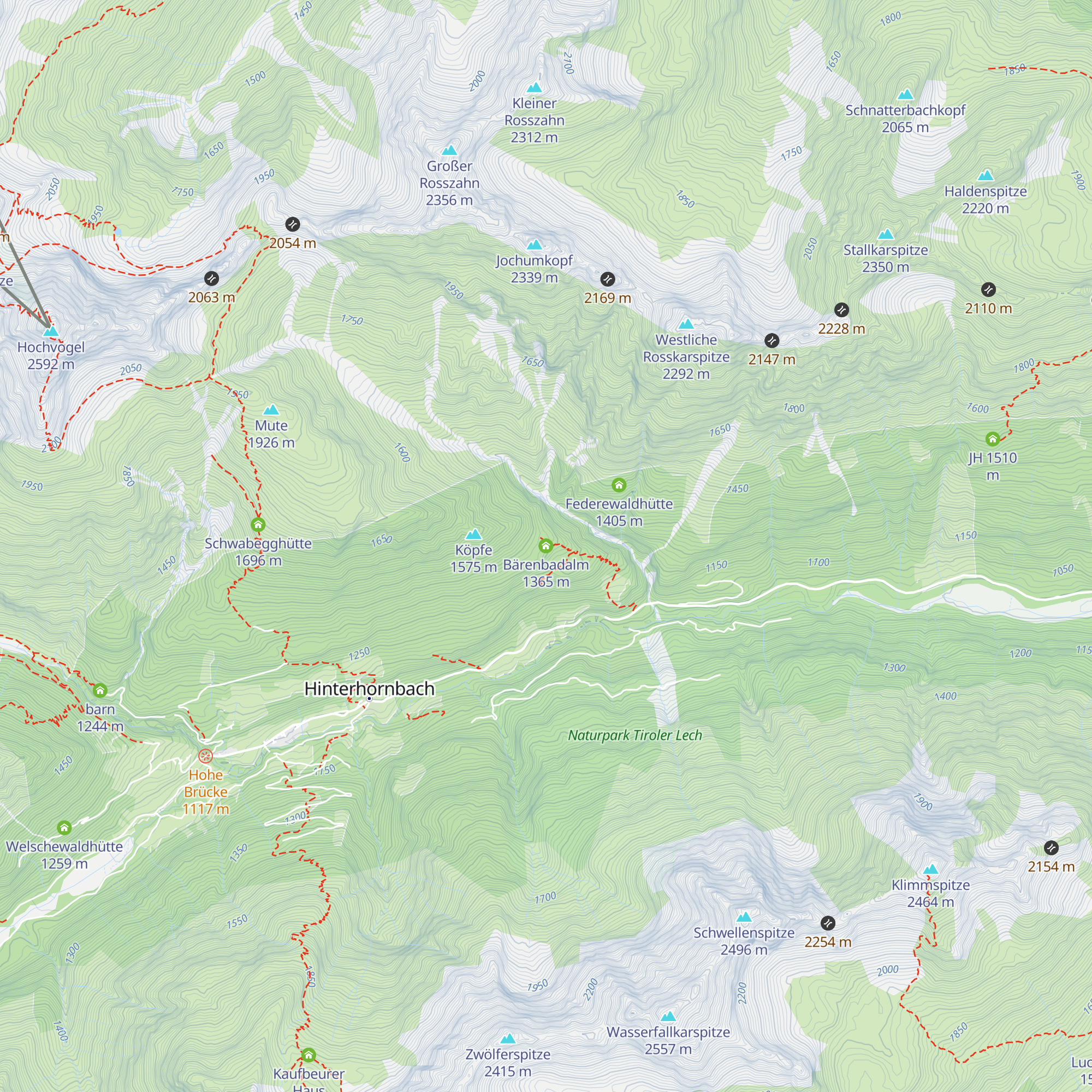 Bärenbadalm map
