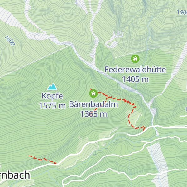 Map of Bärenbadalm