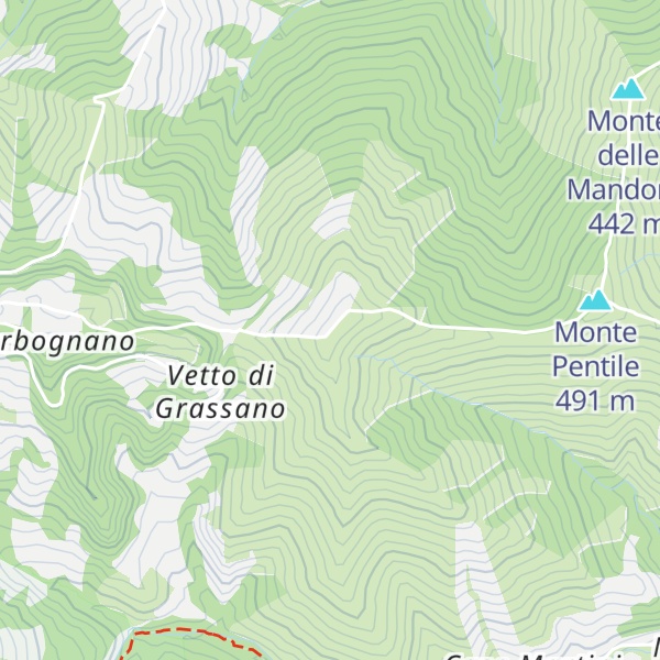 Map of Monte della Sella