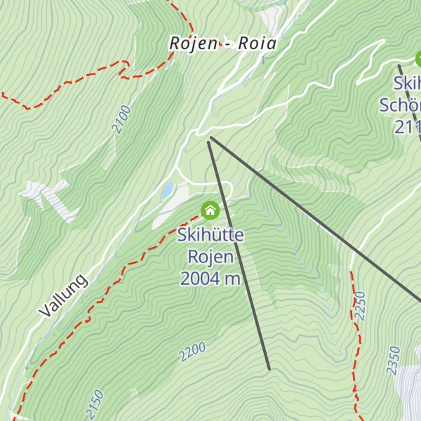 Map of Skihütte Rojen